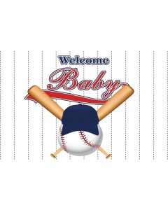 Allenjoy Baseball Baby Shower Backdrop Happiness Batter Up Welcome Baby Boy Birthday Sports Party Decorations Newborn All Star Bunting Banner Photography Backgrounds
